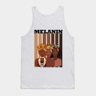 Melanin Afrocentric Black History Month Tank Top